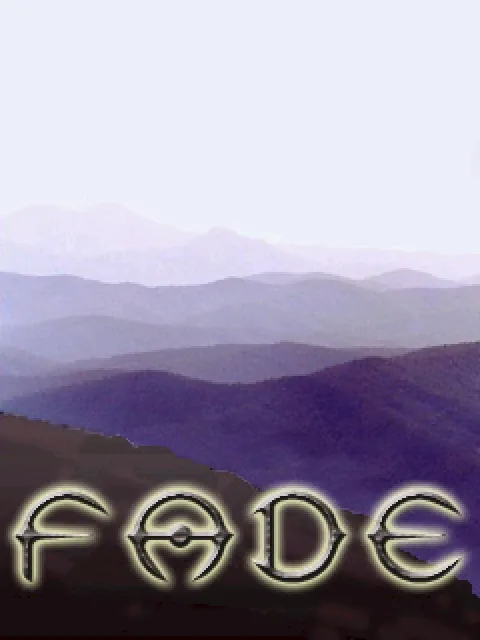 Fade’s title screen: misty mountains under the Fade logo