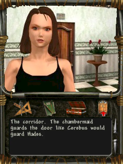 The maid guarding the corridor
