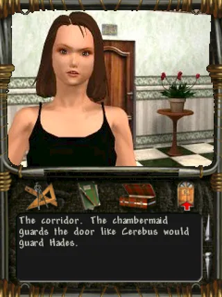 The maid guarding the corridor