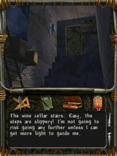 The cellar stairs