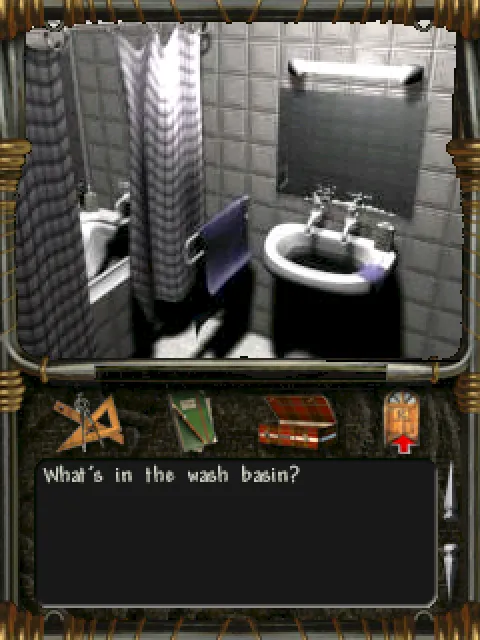 The bathroom’s wash basin