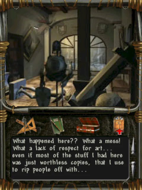 The ransacked antiques shop