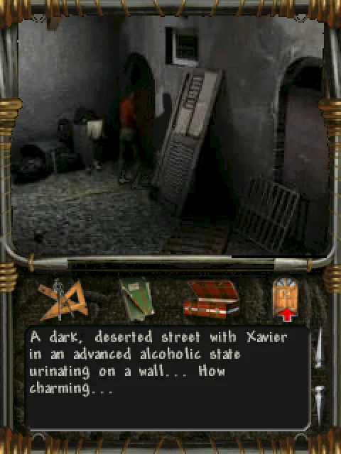 Xavier in the back alley