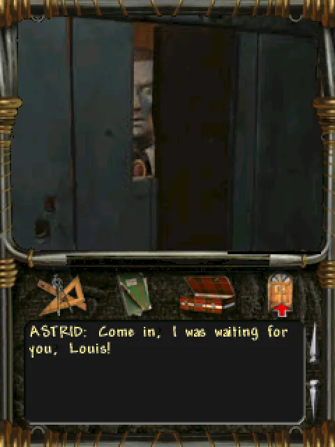 Astrid at her door
