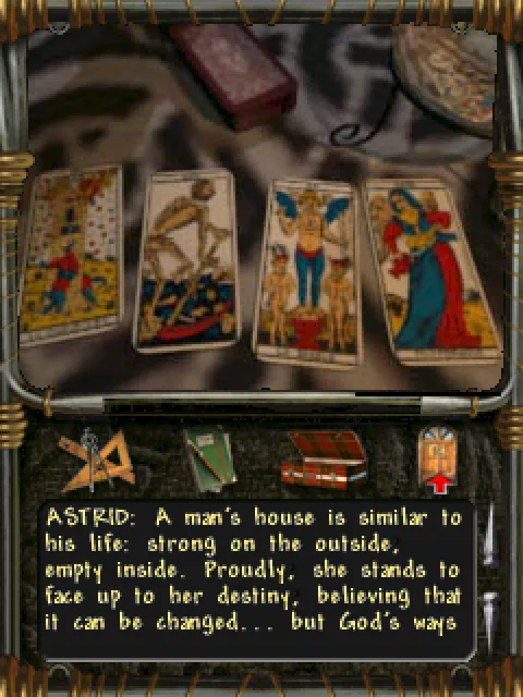 Astrid reads the tarot