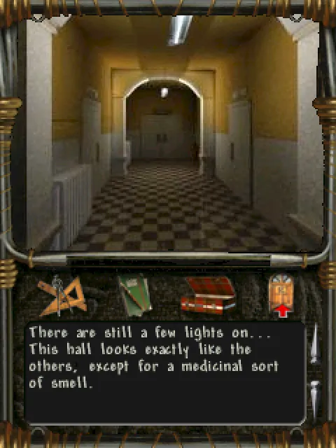 The hall to the infirmary