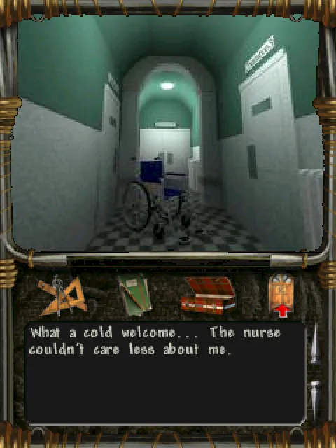 The upstairs corridor
