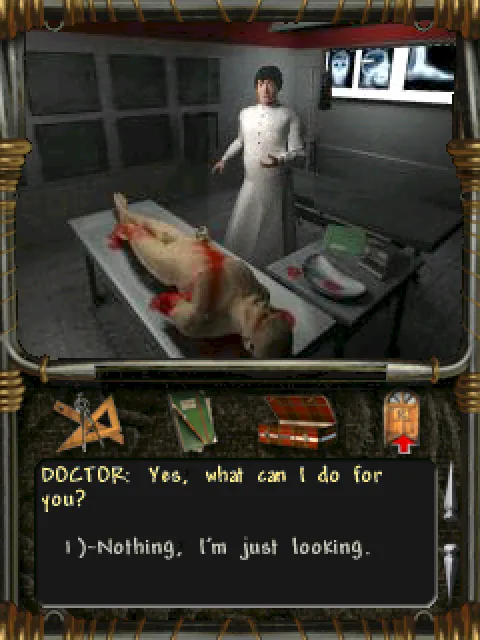 The doctor in the morgue
