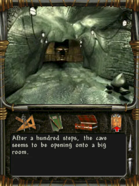 The cave opens up