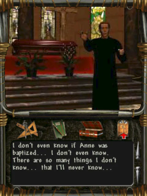 The priest at the funeral
