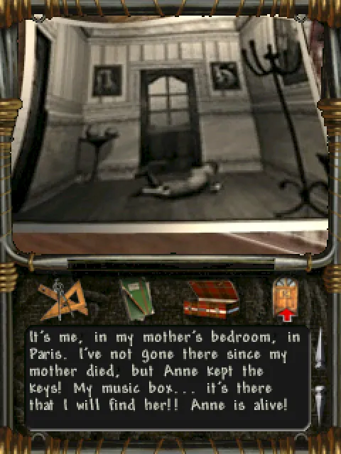 A photograph of Louis’ mother’s bedroom