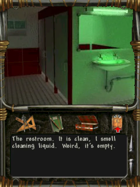 The restrooms
