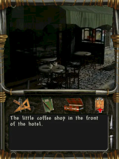 The Dauphin café at night