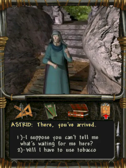Astrid leaves Louis on the island