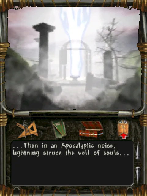 Lightning strikes the well of souls