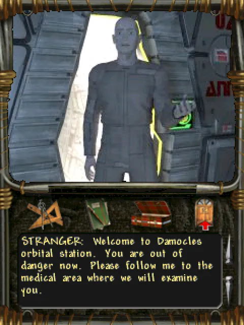 “Welcome to Damocles orbital station”