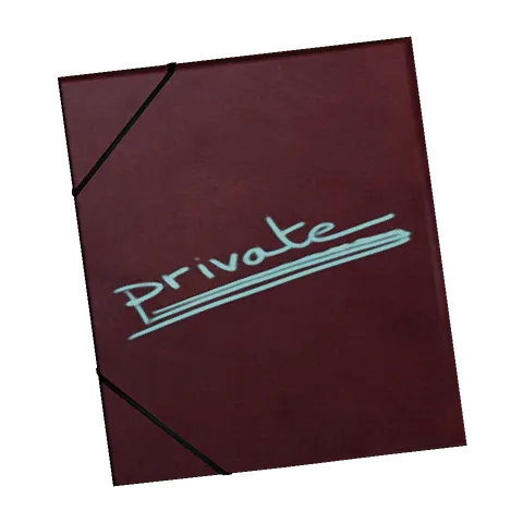 Account book: Episode 01, the 3D model from behind