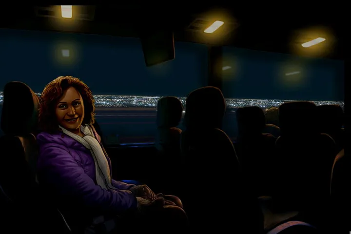 El China Bus: A bordo
