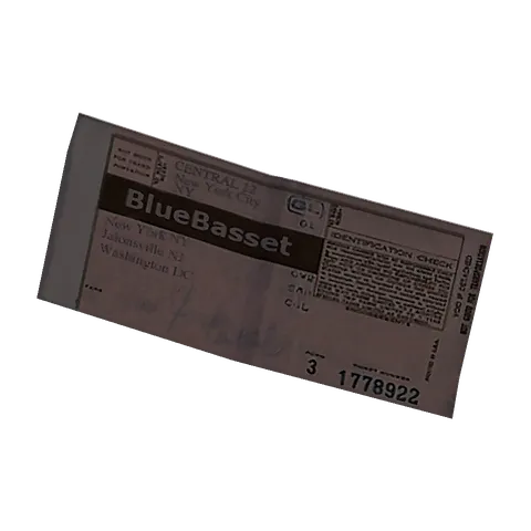 Bus ticket: Episode 02, the 3D model from behind