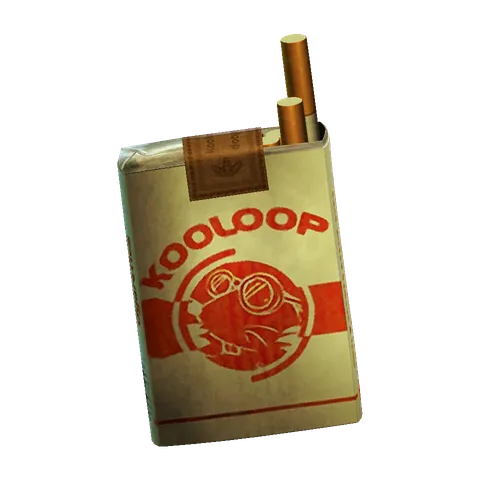 Cigarettes: Episode 01, the 3D model from the front
