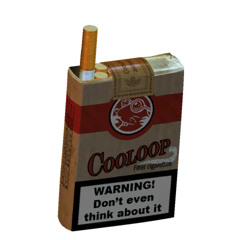 Cigarettes: Episode 03, the 3D model from the front