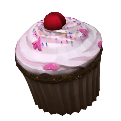 Cupcake: Episode 02, the 3D model from the front