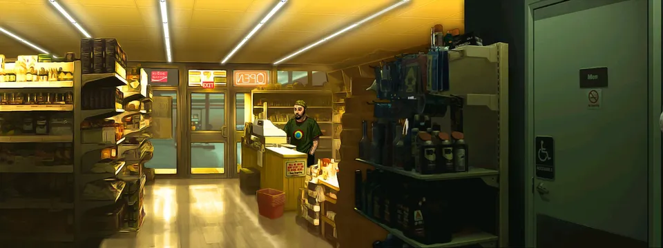 The gas station