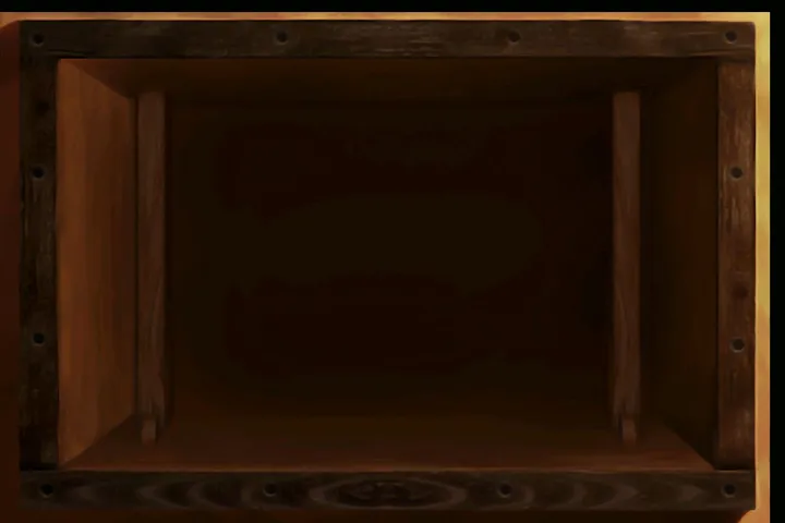 Goodman’s warehouse: A crate of paintings