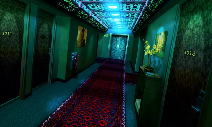 Bellevue Hotel: 10th floor corridor