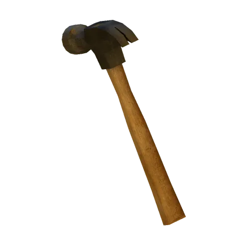 Carpenter’s hammer: Episode 03, the 3D model from the front
