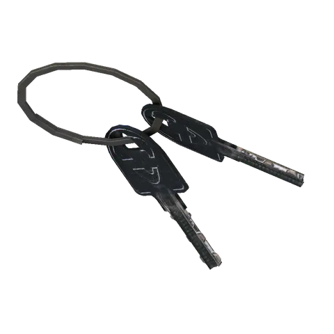 Cash register key: Episode 03, the 3D model from the front
