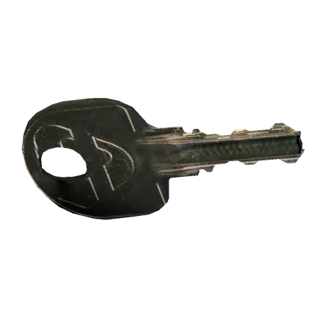 Grocery key: Episode 03, the 3D model from the front