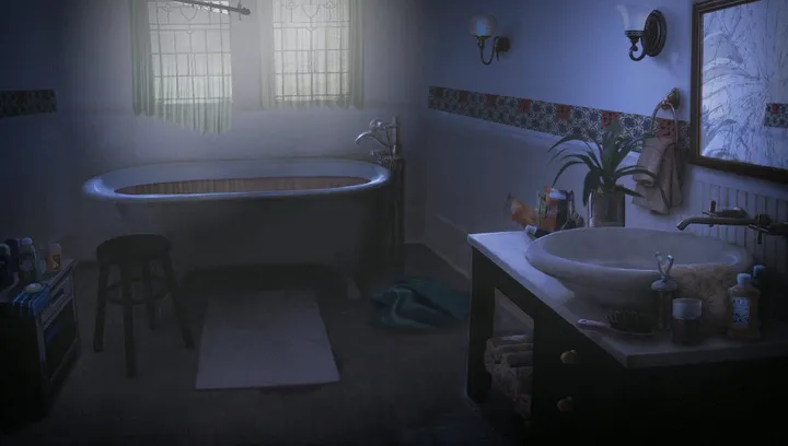 The Everetts’ house: Bathroom