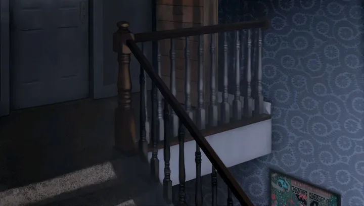 The Everetts’ house: Stairs