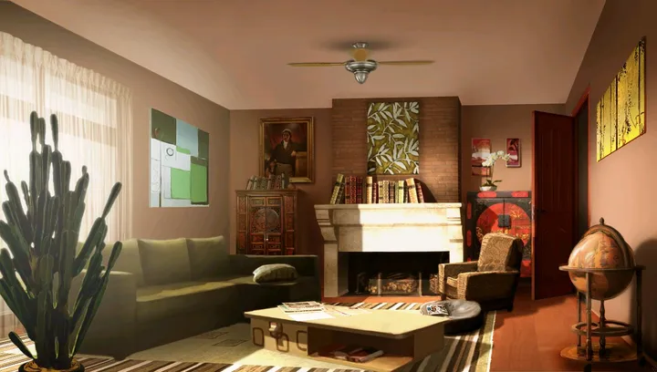 The Everetts’ house: Lounge