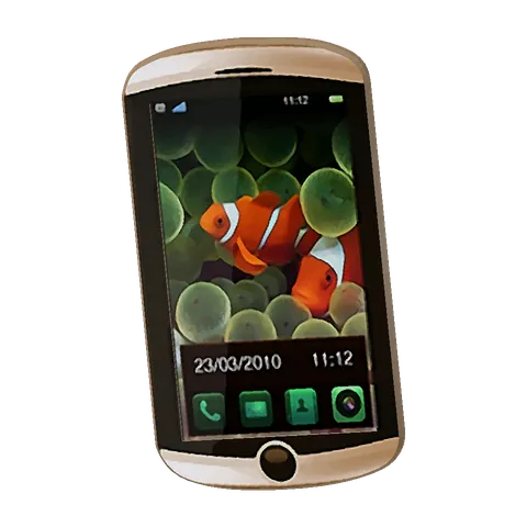 Louis’ phone: Episodes 01 and 02, the 3D model from the front