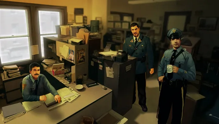 The police station: The office