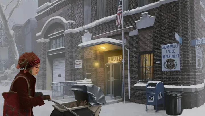 The police station in Episode 03