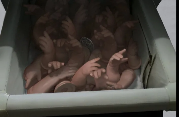 The police station: The baby carriage
