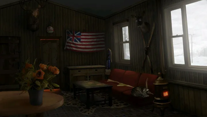 The Vanpsychs’ house: Lounge