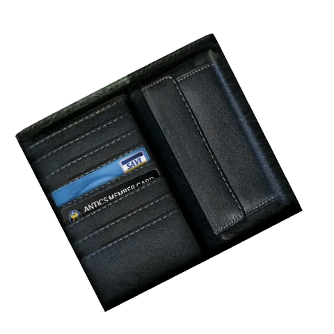 Wallet: Empty, the 3D model from the front