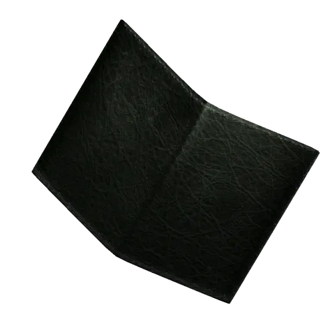 Wallet: Empty, the 3D model from behind
