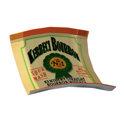 Glued label: Episode 03, the 3D model from behind