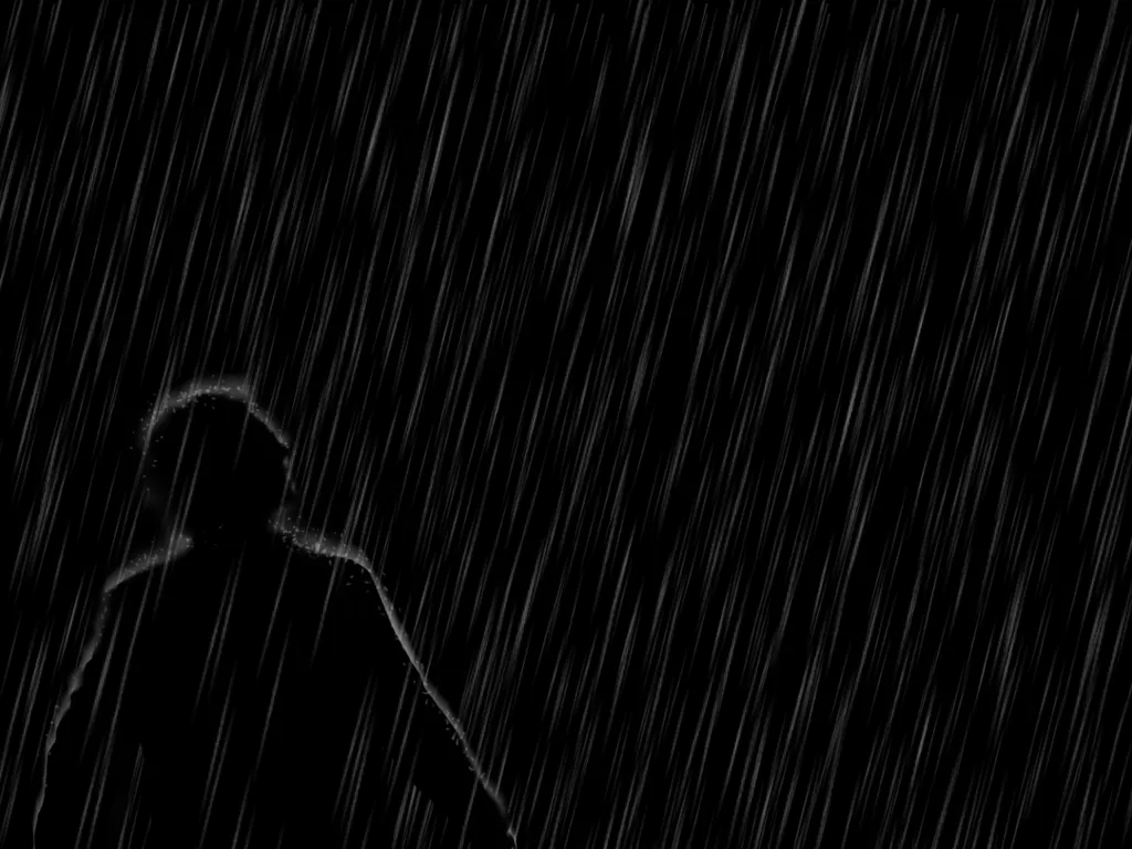 Rain over the main menu