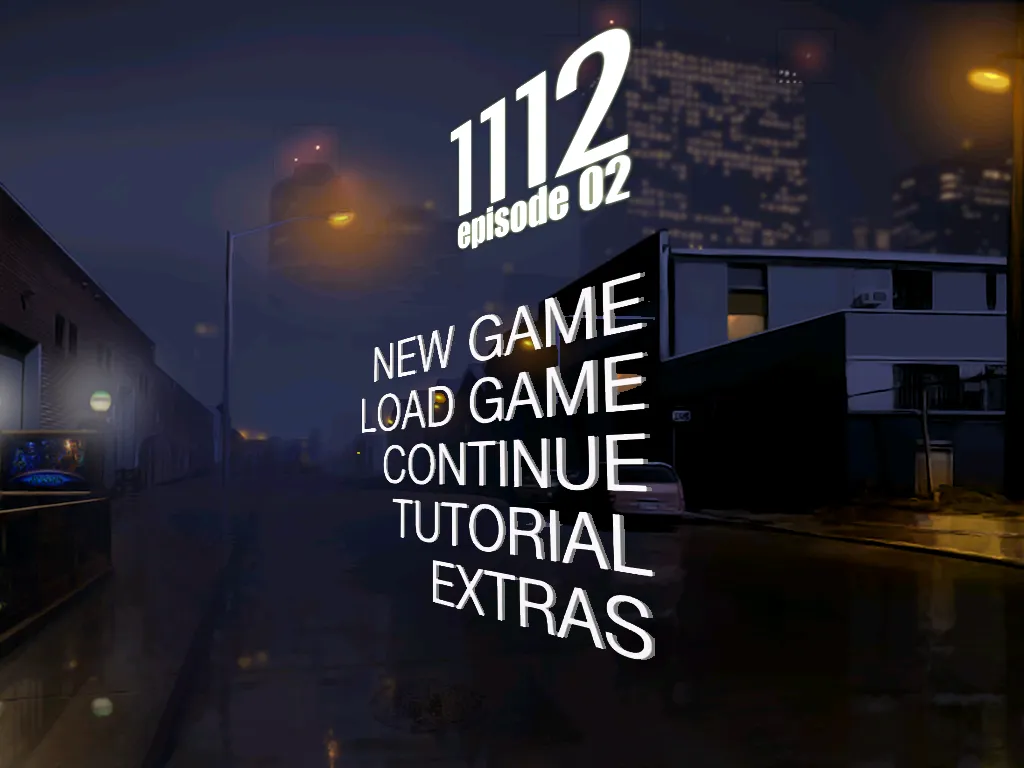 The main menu