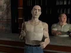 The bartender, Bar