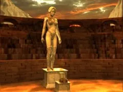 Christine Leather, Christine statue
