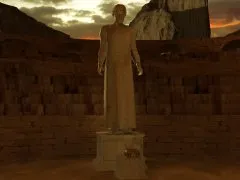 The Isle of the Dead, The doctor’s statue