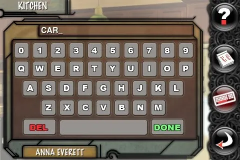 Typing a word