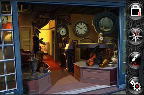 The antique shop, empty